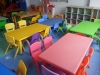 coloured primary school desks, chairs and storage cabinets