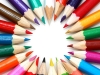 colouring pencils in a circle quality childcare